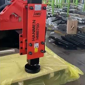 HMB750 post driver mounting on skid steer loader
