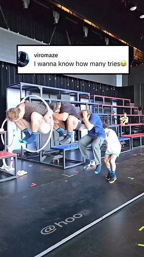 Unbothered Acrobat Shows Incredible Tricks