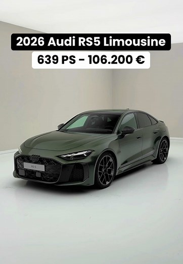 Audi RS5 2026: Limousine vs. Avant Vergleich