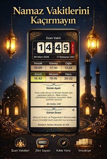 Ezan Vakti: Namaz & Kuran & Zikirmatik
