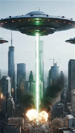 UFO destroyed the whole quarter #ufo #alien #reels | Ufo Ufos