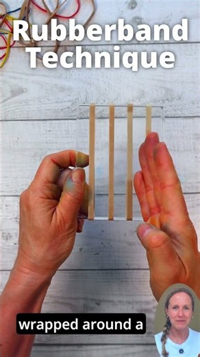 Rubber Band Plaid | Card Making Technique