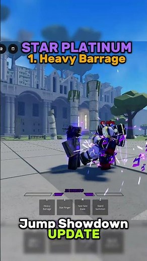 SECRET 1% Jump Showdown Update CHARACTER JOTARO/STAR PLATINUM Showcase #roblox #jjs #tsb #fyp #tsbg