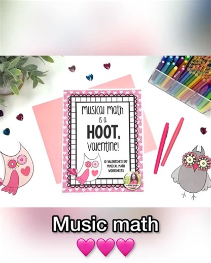 Melody Payne - Music for a Lifetime | These Valentine's Day music worksheets take music math to a whole new level! 💖 Rhythm addition, subtraction, multiplication, and... | Instagram