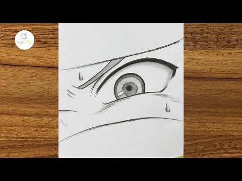 How to Draw Naruto Eye Step by Step || Easy Anime Drawing Tutorial || Naruto drawing step b y step