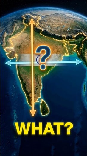 How Big Is India? Length & Width Explained | #facts