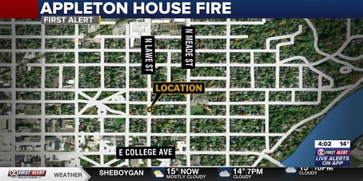 Fire causes $175,000 damage to Appleton home