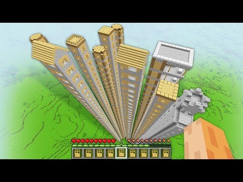 I found this Secret TALLEST ENDLESS Village in My Minecraft World !!! Biggest Tallest Village !!!