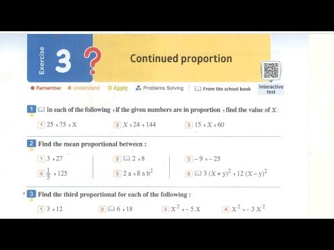 Continued proportion #El-Moasser Exercises prep 2 [G8] 2nd term 💪❤️