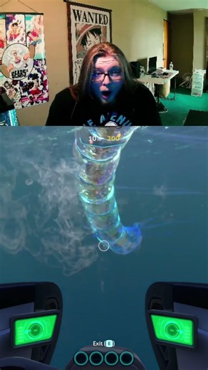First Time Seeing A Ghost Leviathan #subnautica #gaming #Jumpscare #Funny #ghostleviathan