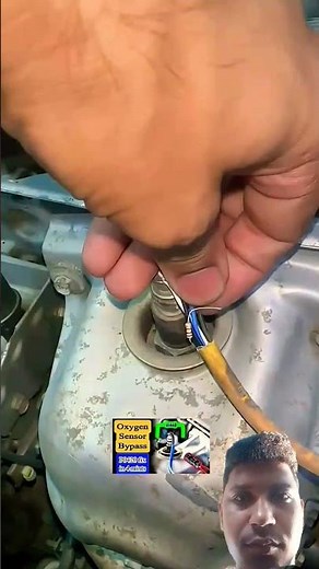 How to bypass oxygen sensor heater in car p0420 #engineblock #car #short #shorts #videos #yt