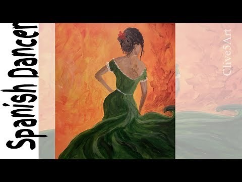 Flamenco Dancer Acrylic painting