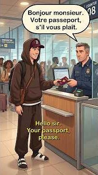 At the Border – Passport Control: French for beginner! 🛂
