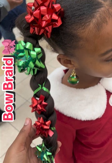 Bow Braid Tutorial for Christmas Hairstyles