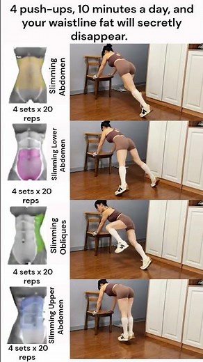 4 Simple Moves to Melt Waist Fat | 10 Minutes a Day!#WaistWorkout #LoseBellyFat