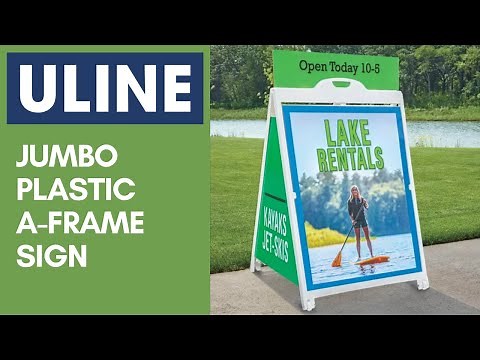Jumbo Plastic A-Frame Sign