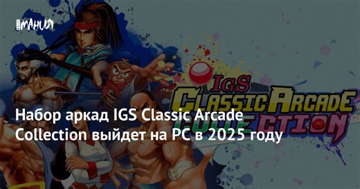 Набор аркад IGS Classic Arcade Collection выйдет на PC в 2025 году