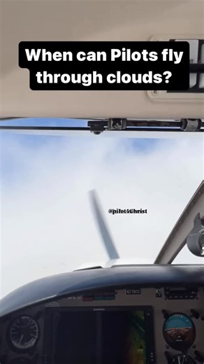 EMMANUEL • AVIATOR • SCHOLAR • LIFESTYLE on Instagram: "Whether a pilot can fly through clouds depends on the type of pilot certificate, the weather conditions, and the rules of flight being followed: 1. VFR (Visual Flight Rules) • Student, Private, and even Commercial pilots without an instrument rating must fly by visual reference to the ground and horizon. • That means they cannot fly through clouds. • FAA cloud clearance and visibility rules (in FAR 91.155) require staying a certain distance