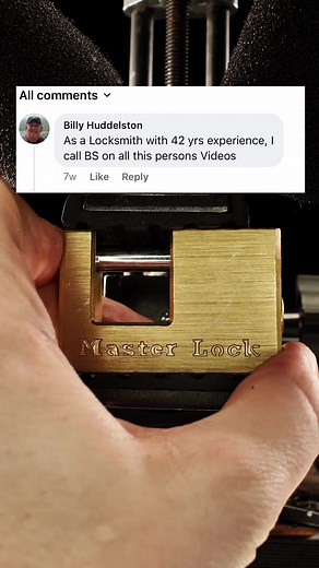 Experienced locksmith calls me out for faking my videos. #locksmith #security #lockpicking #edc | Mcnallyofficial