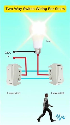Most People Wire Stair Switch Wrong – Do It Like This #Shorts