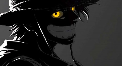 Dark Silhouette Monkey D. Luffy - One Piece Live Wallpaper