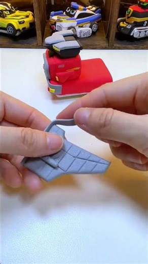 Handcrafted Clay Fire Truck Model Car