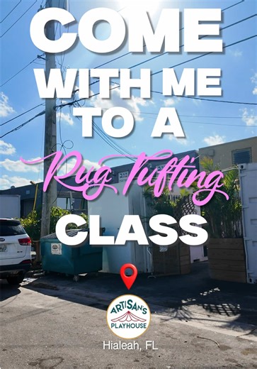 Come with me to a Rug making class 😝 #fyp #rugtufting @Artisans playhouse