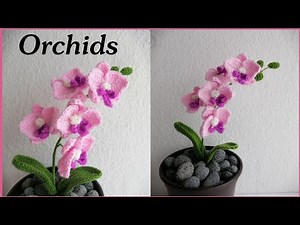 Crochet Orchids flowers: My new version of making Orchids - So Elegant