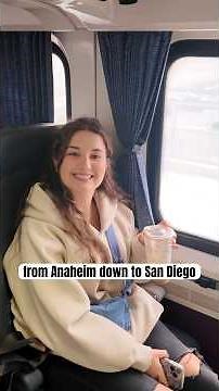 AMTRAK BUSINESS CLASS SEAT TOUR on Pacific Surfliner 🏄 #amtrak #pacificsurfliner #amtraksurfliner