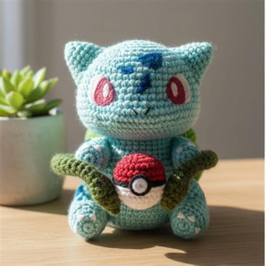 Bulbasaur Crochet Pattern, Amigurumi Plush Toy (digital Download) - Etsy