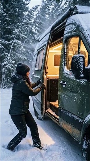 Living 72 Hours Inside an Off-Grid Survival Van in Alaska Forest