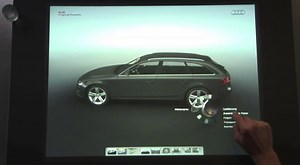 Audi Car Configurator on Surface @ IAA 2009