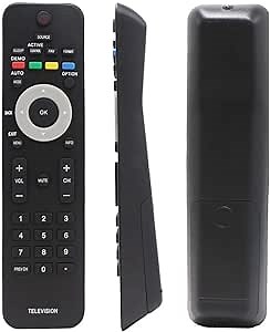 Replaced Remote Control Compatible for Philips 19MF337B/27 32PFL3403D/F7 40PFL3705DF7 42PFL533237 46PFL3706F7 52PFL7422D/37E 47PFL3603D/27 42PFL5332D37B TV
