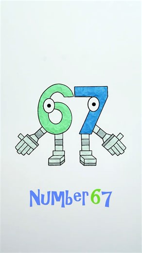 Number Lore 67 🤖⚡ Robot Mode! | Animation Short