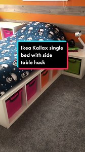 IKEA Kallax bed hack with storage @theofficialikea #hack #lifehacks #interior #interiordesign #interiordecor #storagehacks #kidsbedroom