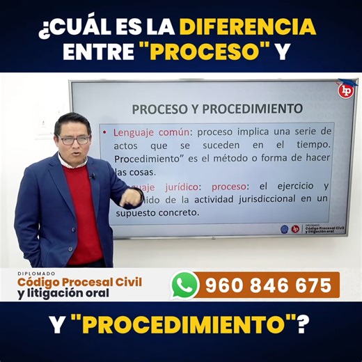 ✅Deja tu WhatsApp para recibir las diapositivas 📖 Tema: ¿Cuál es la diferencia entre "proceso" y "procedimiento"? 🎓Expositor: Luis Alfaro Valverde 📌Diplomado: Código Procesal Civil y litigación oral. Inicio: 11 de enero de 2023 📚 Hasta el 4 de enero libro gratis y pago en dos cuotas ▶️Más información: https://bit.ly/3FN8Qwn 👉WhatsApp: 960846675 | LP Derecho Civil