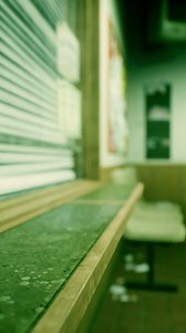 old laundromat machines at night