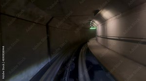 Autonomous shuttle moving at Stansted airport, England