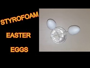HOW TO PREPARE styrofoam EGGS for painting (KIDS PAINTING EGGS)