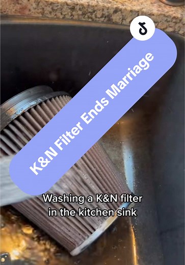 Avoid Cleaning K&N Air Filters in Kitchen Sinks