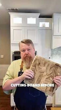 Let me teach you how to revive an old cutting board that’s bleached and looks super dry!