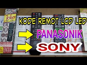 KODE REMOT TV LED PANASONIK SONY/retive Joker