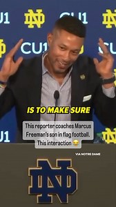 9.8K views · 73 reactions | Marcus Freeman flipped the script on Irish Illustrated’s Tim O’Malley  | CBS Sports | Facebook