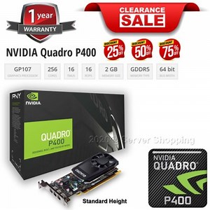 nVidia Quadro P400 - 2GB GDDR5 PCIe-x16 FH Video Graphics Card | eBay