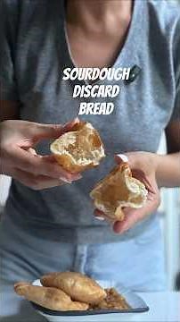 Sourdough discard fried bread recipe - the easiest way to use up discard. Full recipe in description
