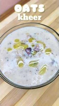 #oats Creamy Oats Kheer 🤤 | Healthy & Delicious Dessert in Minutes #healthyrecipes #kheerrecipe