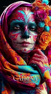 this catrina look is insane 💀 #makeup #halloween #tutorial #aesthetic #catrina