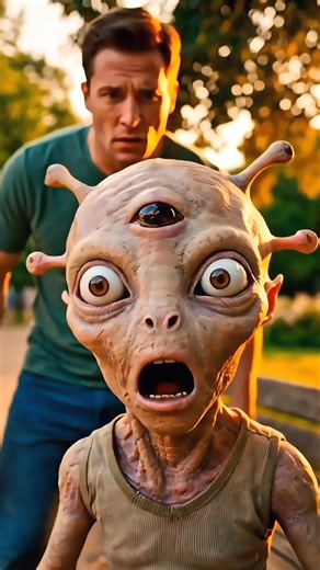 Alien Eating Ice Cream… Then This Happens 😳🍦