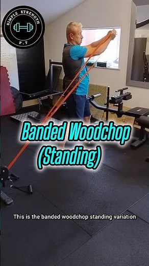 Banded Reverse Woodchop (Standing)