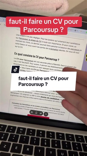 faut-il faire un CV pour Parcoursup ? #parcoursup #lycee #bac #terminale #cv